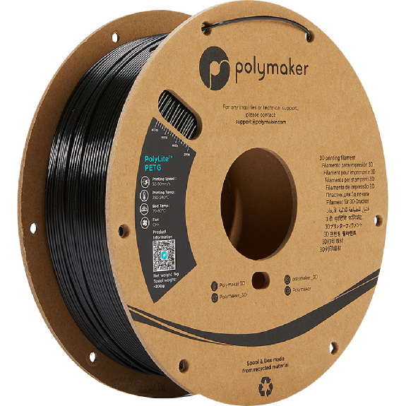 Filament PolyLite PETG 1,75mm - Noir-Lire la description