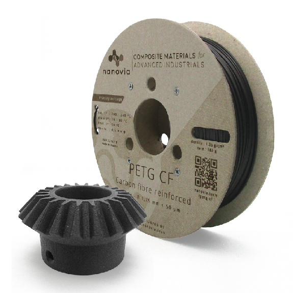 Filament Nanovia PETG CF 2kg 1.75mm Noir-Lire la description