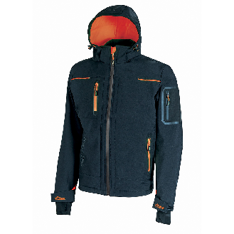 U-Power - Veste Softshell de travail bleu foncé SPACE-Lire la description