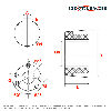 Moyeu amovible type 1210 diamètre d'arbre 26,99 mm MA1210-1-1/16
