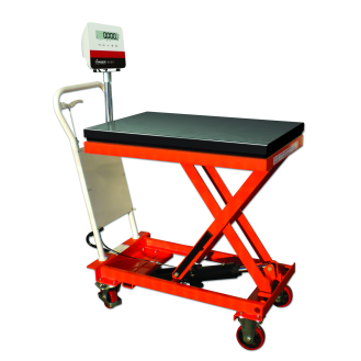 Table élévatrice avec pesage 150kg/50g-Lire la description