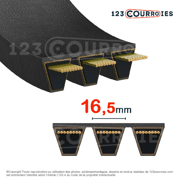 Courroie multibrins lisse 3-SPB6700-Leggi tutto