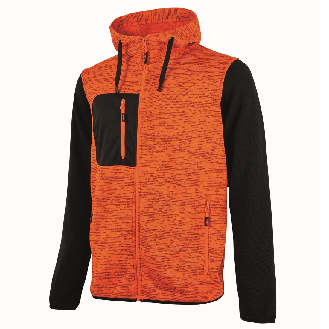 U-Power - Sweat-shirt orange zippé RAINBOW-Lire la description