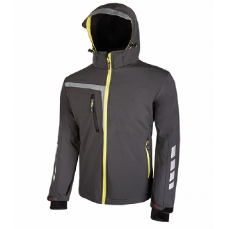 U-Power - Veste Softshell grise Stretch QUICK-Lire la description