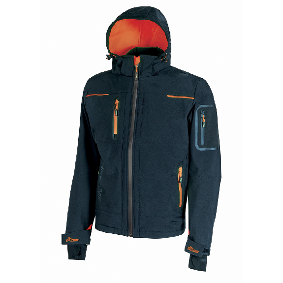 U-Power - Veste Softshell de travail bleu foncé SPACE-Lire la description