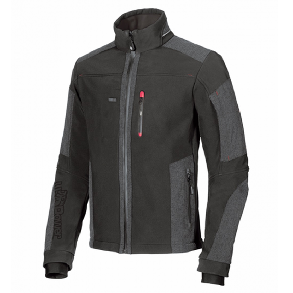 U-Power - Veste Softshell noire Stretch RALLY-Lire la description