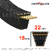 Courroie trapézoidale lisse SPC2620