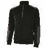 U-Power - Sweat-shirt noir semi zippé CUSHY