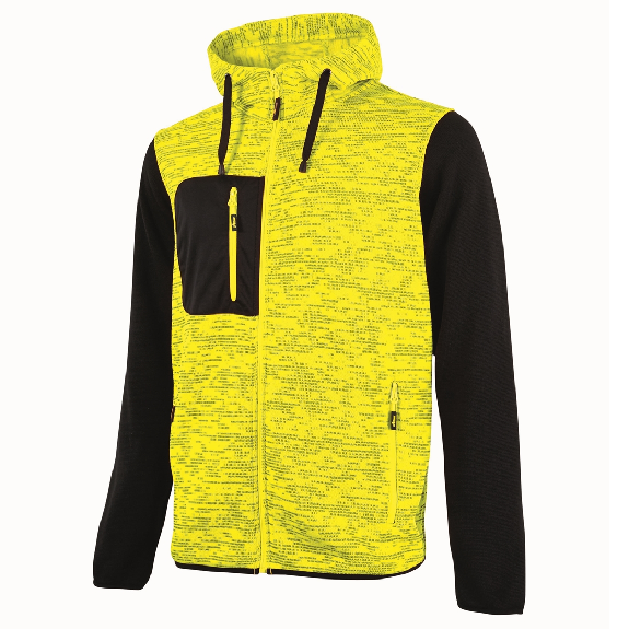 U-Power - Sweat-shirt jaune zippé RAINBOW U-Power - Sweat-shirt jaune zippé RAINBOW-Lire la description