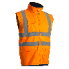Coverguard - Parka HV 4 en 1 orange bleu marine KANATA