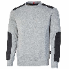 U-Power - Sweat-shirt col rond gris clair brossé RYKE U-Power - Sweat-shirt col rond gris clair brossé RYKE
