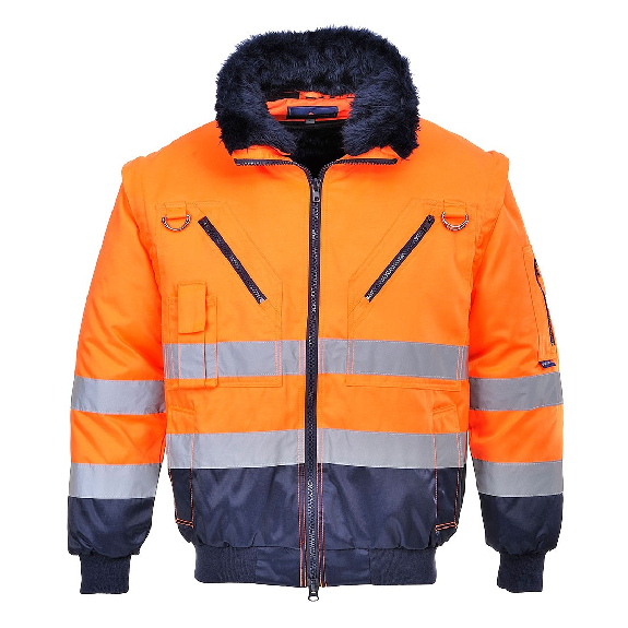 Portwest - Blouson pilote 3 en 1 HV - PJ50-Lire la description