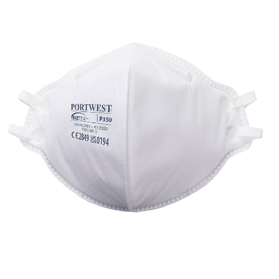 Portwest - Masque de protection plat pliable FFP3 Dolomite (Pack de 20)-Lire la description