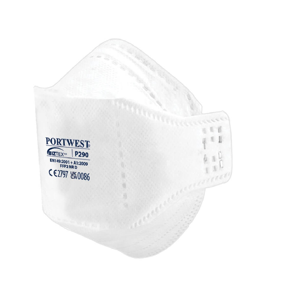 Portwest - Masques de protection plat pliable EAGLE FFP2 Dolomite (Pack de 20)-Lire la description