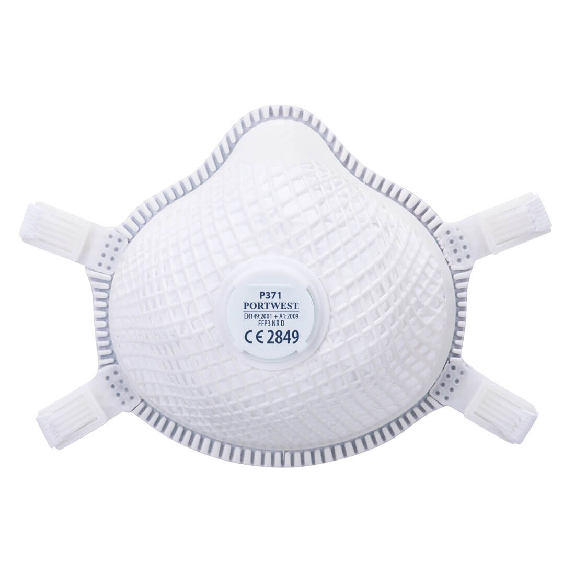 Portwest - Masque respiratoire FFP3 à valve Dolomite (Pack de 5) - P371-Lire la description