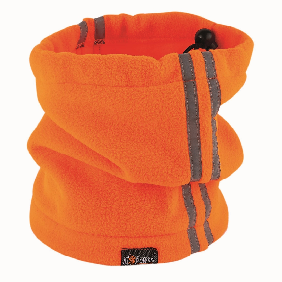 U-Power - Cache-nez orange avec cordon de serrage-Lire la description