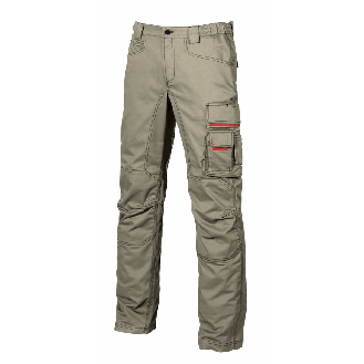 U-Power - Pantalon de travail kaki SMILE-Lire la description