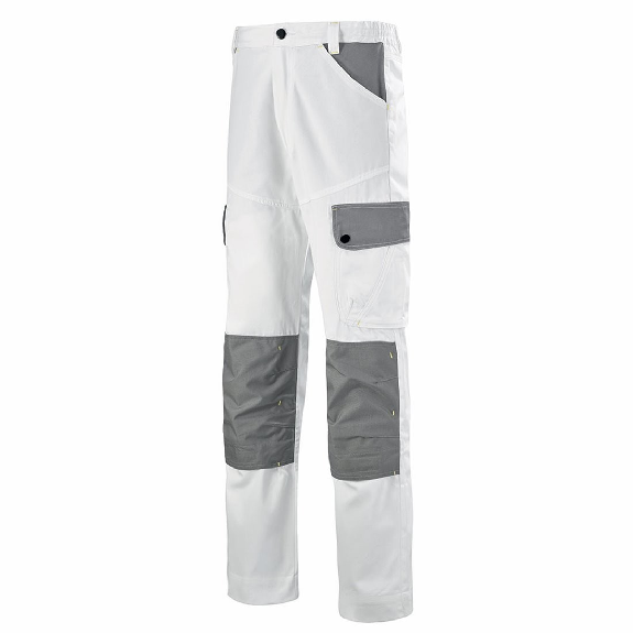 Cepovett - Pantalon blanc gris pour peintre CRAFT PAINT-Lire la description