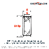 Poulie dentée moyeu amovible PD8M44-50MA