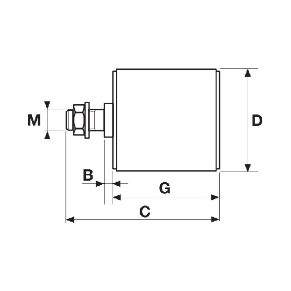 Poulie tendeur polyamide RE5-