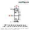 Poulie dentée moyeu amovible PD5M90-15MA