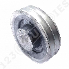 Poulie trapézoïdale aluminium moyeu plein SPZ100/2ALU