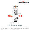 Poulie dentée moyeu plein PD5M24-25