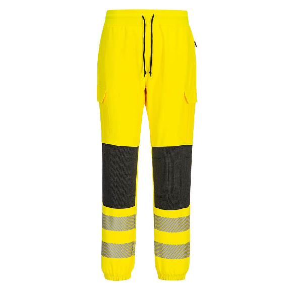 Portwest - Pantalon de travail confortable haute visibilité Flexi classe 2 KX3-Lire la description