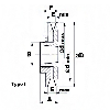 Poulie trapézoïdale diamétre variable PVAR138/A/1MA
