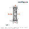Poulie trapézoïdale moyeu amovible SPC180/4MA