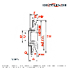 Poulie trapézoïdale diamétre variable PVAR93/A/1MA