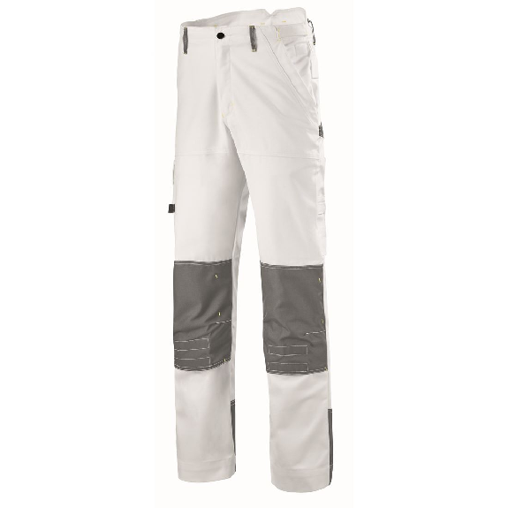 Cepovett - Pantalon blanc gris renforcé pour peintre CRAFT PAINT-Lire la description