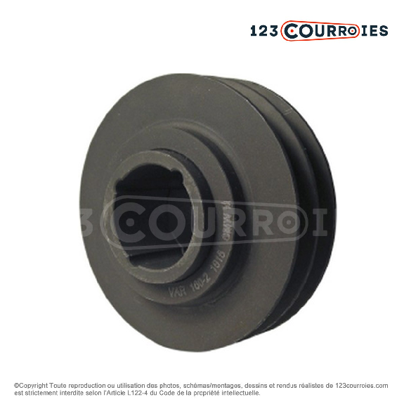 Poulie trapézoïdale diamétre variable PVAR160/SPB/2MA-Leggi tutto
