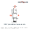 Poulie dentée moyeu amovible PD5M136-15MA