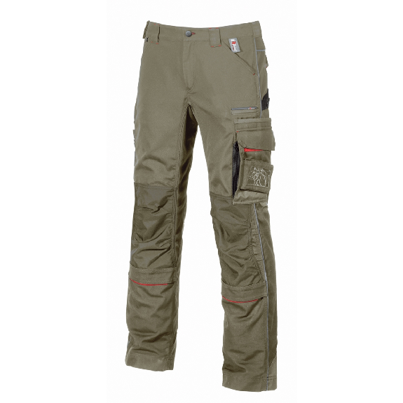 U-Power - Pantalon de travail kaki DRIFT-Lire la description