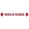 Réseau d’Incendie Fléché (Fond Blanc)