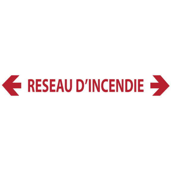 Réseau d’Incendie Fléché (Fond Blanc)-Lire la description