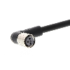M08A Fem Coudé 3p; Câble PUR 3x0.32 Noir 15m
