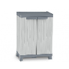 Armoire de rangement en plastique - 438x700xH976 mm - Gris - Multiroir