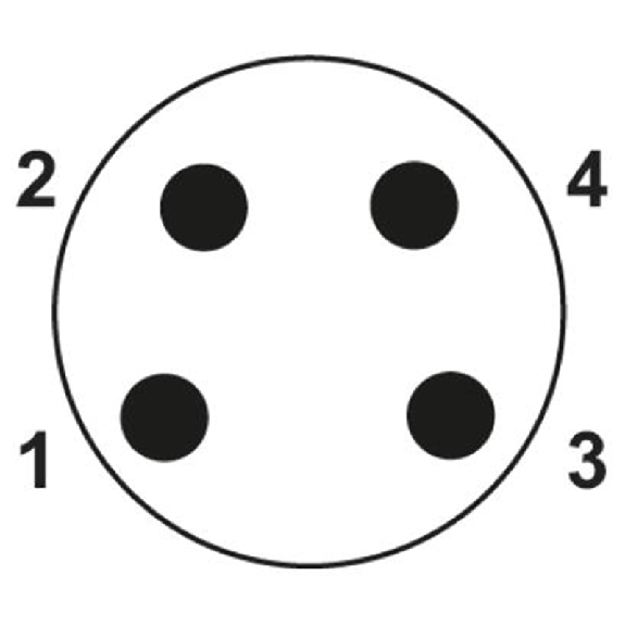 M08A Fem Droit 4p/M08 Mâle Droit 4p; PUR Gris-Noir 0.3m M08A Fem Droit 4p/M08 Mâle Droit 4p; PUR Gris-Noir 0.3m-Lire la description