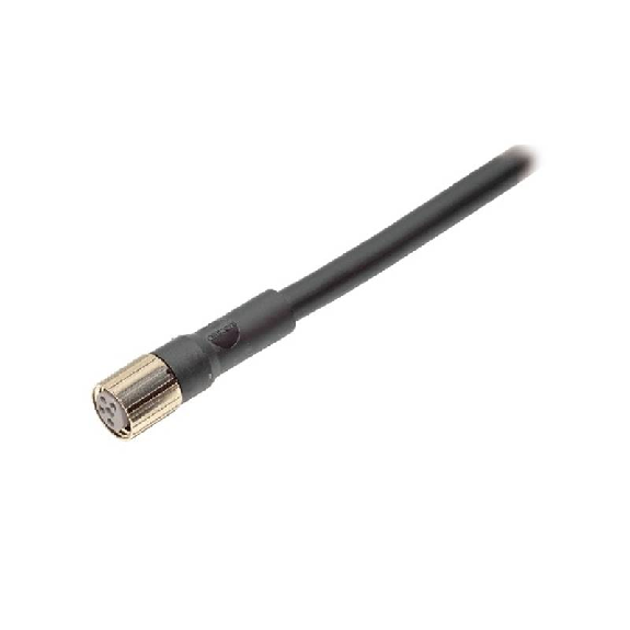 M08A Fem Droit 4p; Câble PVC 4x0.25 Noir 2m-Lire la description