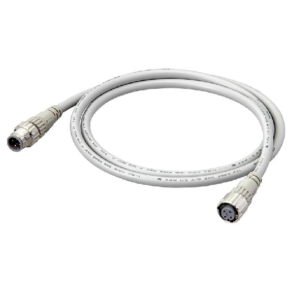M12A Fem Droit 4p/M12A Mâle Droit 4p; Câble PVC 4 fils 5m-Lire la description