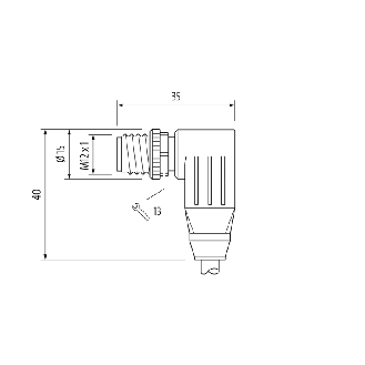 M12D Mâle Coudé 4p/RJ45 Mâle 4p; PUR Blindé AWG22/19 Vert Robot 10m-Lire la description