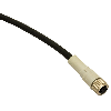 M08A Fem Droit 3p; Câble PUR 3x0.25 Noir 5m
