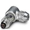 M08A Mâle Coudé 4p; Bornes à souder 0,08-0,25mm², câble Ø3,5-5mm