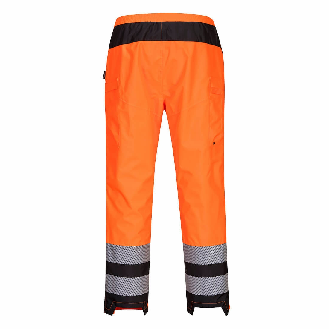 Portwest - Pantalon de pluie imperméable haute visibilité PW3 pour Femmes-Lire la description