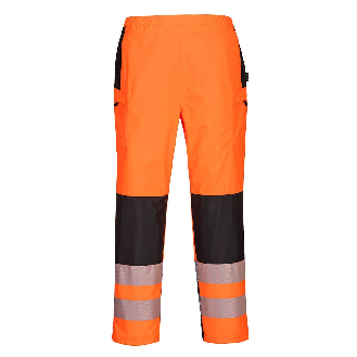 Portwest - Pantalon de pluie imperméable haute visibilité PW3 pour Femmes-Lire la description