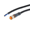 M08A Fem Droit 4p; Câble PVC 4 fils Noir 5m