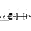 M12B Fem 0° 2p/M12B Mâle 0° 2p; PUR Blindé 1x2 Violet Profibus 50m