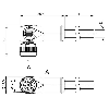 M12A Fem Coudé 8p; Câble PUR Blindé 8x0.25 Noir Cpc 5m (30V)